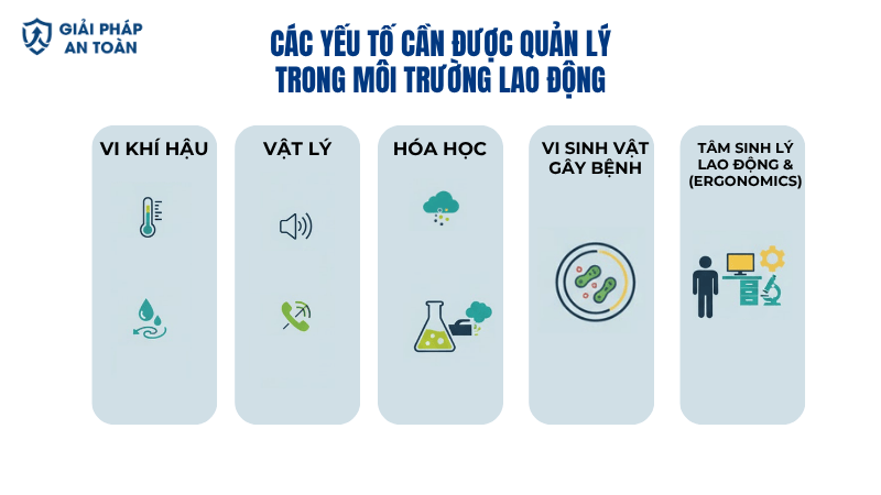 Các yếu tố cần được quản lý trong môi trường lao động