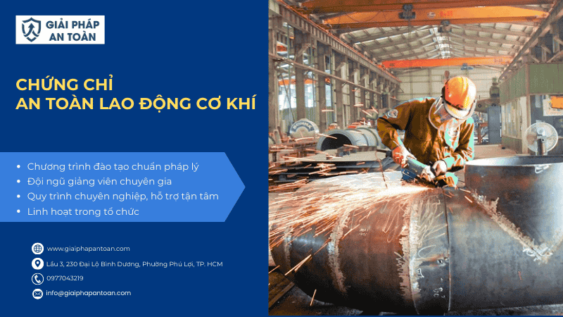 Chứng chỉ an toàn lao động cơ khí