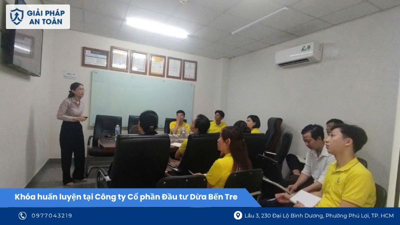 Khóa huấn luyện tại công ty Dừa Bến Tre