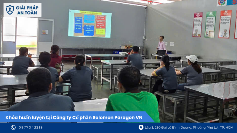 Khóa huấn luyện chứng chỉ an toàn lao động công ty Solomon