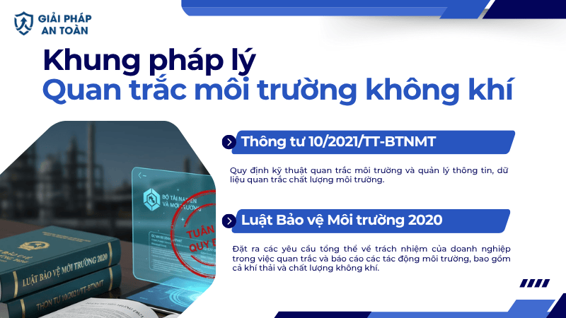 Khung pháp lý và quy chuẩn kỹ thuật áp dụng quan trắc môi trường không khí