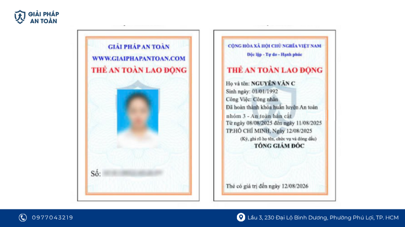 Mẫu ảnh thẻ an toàn lao động hàn cắt