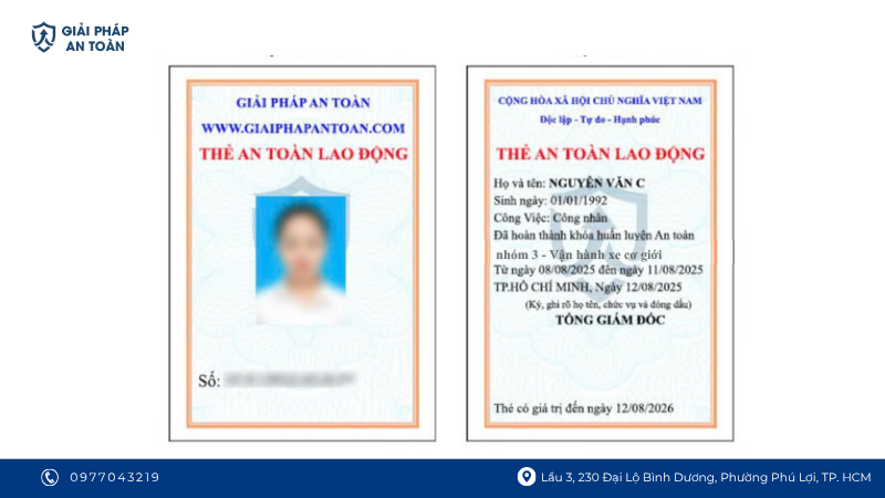 Mẫu ảnh thẻ an toàn vận hành xe cơ giới