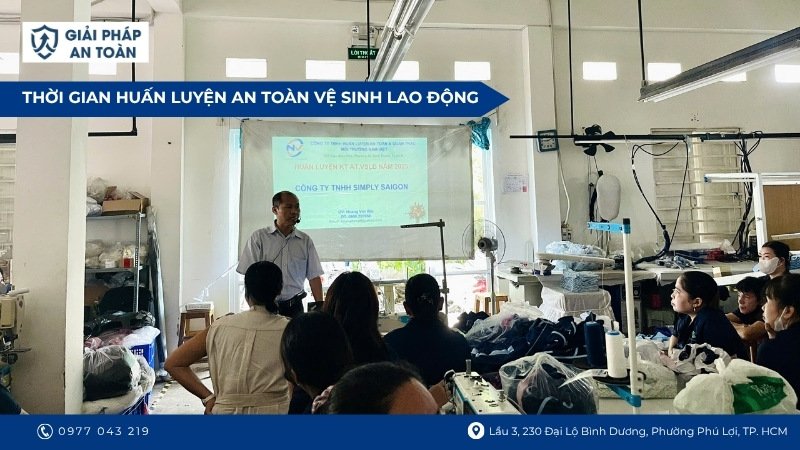 Quy định vê thời gian huấn luyện an toàn vệ sinh lao động