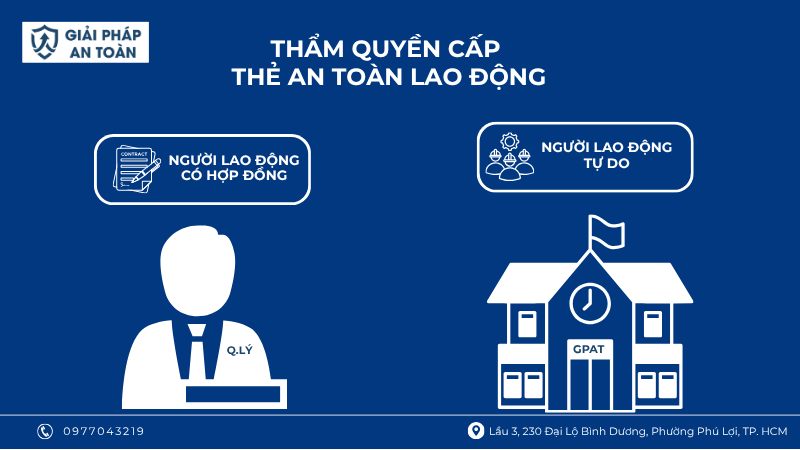 Thẩm quyền cấp thẻ an toàn lao động