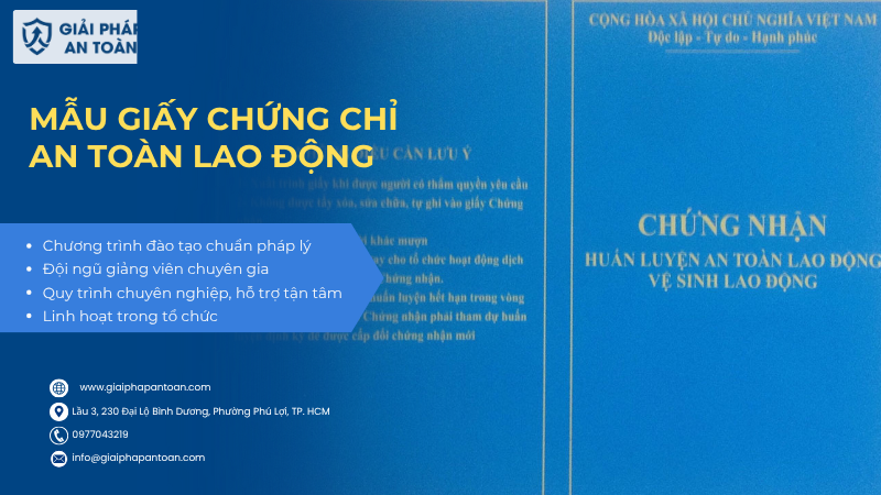 Mẫu giấy chứng chỉ an toàn lao động
