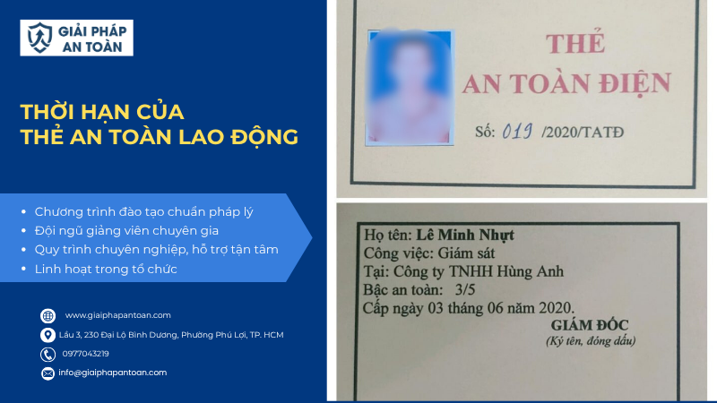 Tìm hiểu về thời hạn thẻ an toàn lao động