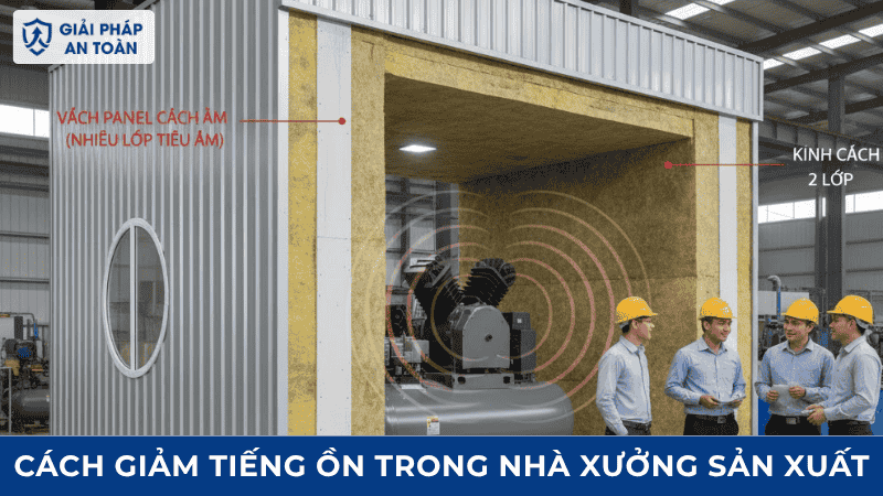 Các cách giảm tiếng ồn trong nhà xưởng sản xuất