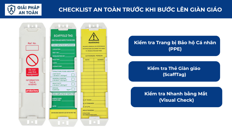 Checklist đảm bảo an toàn khi làm việc trên giàn giáo
