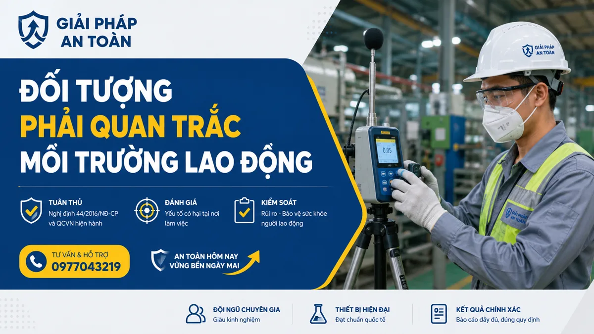 Hình mô tả các nhóm đối tượng phải thực hiện quan trắc môi trường
