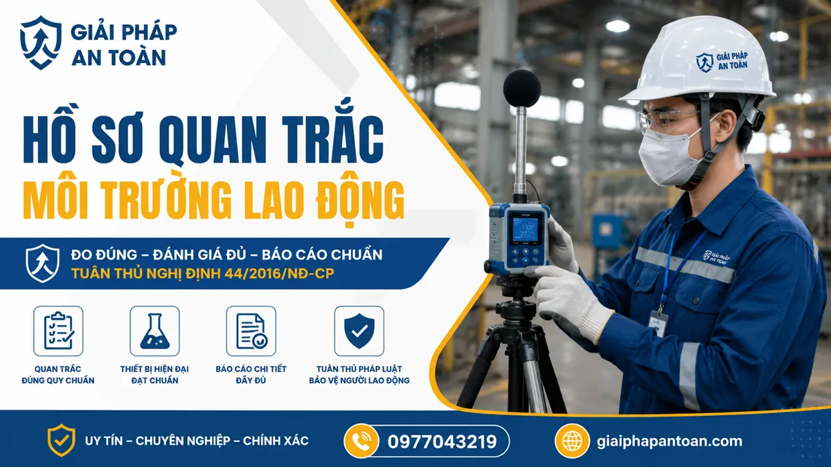 Hình mô tả hồ sơ quan trắc môi trường lao động giúp doanh nghiệp phát triển bền vững