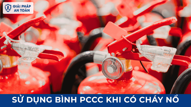 Sử dụng bình PCCC khi có cháy nổ trong vận hành hệ thống lạnh