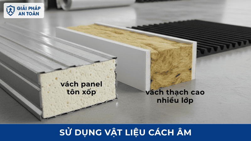 Sử dụng vật liệu cách âm để xây phòng ngăn cách