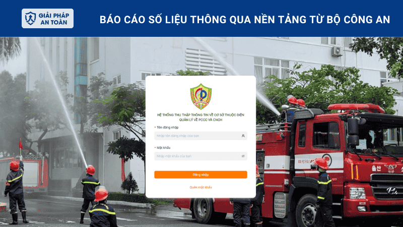 Báo cáo số liệu thông qua nền tảng của Bộ Công an quản lý