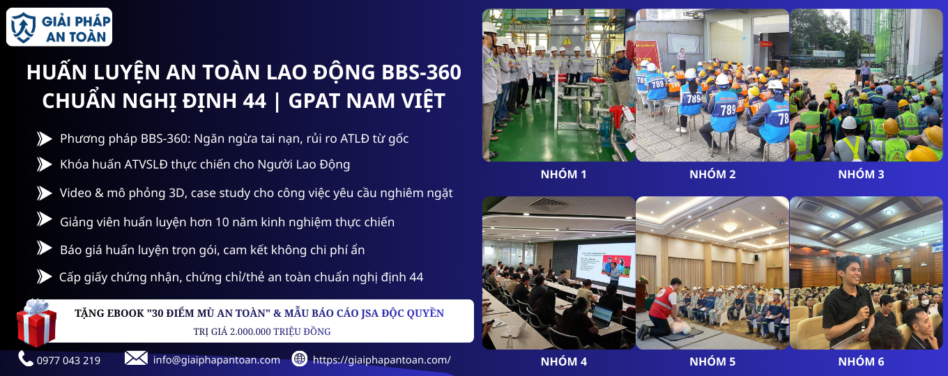 Huấn luyện an toàn lao động BBS-360 | GPAT Nam Việt